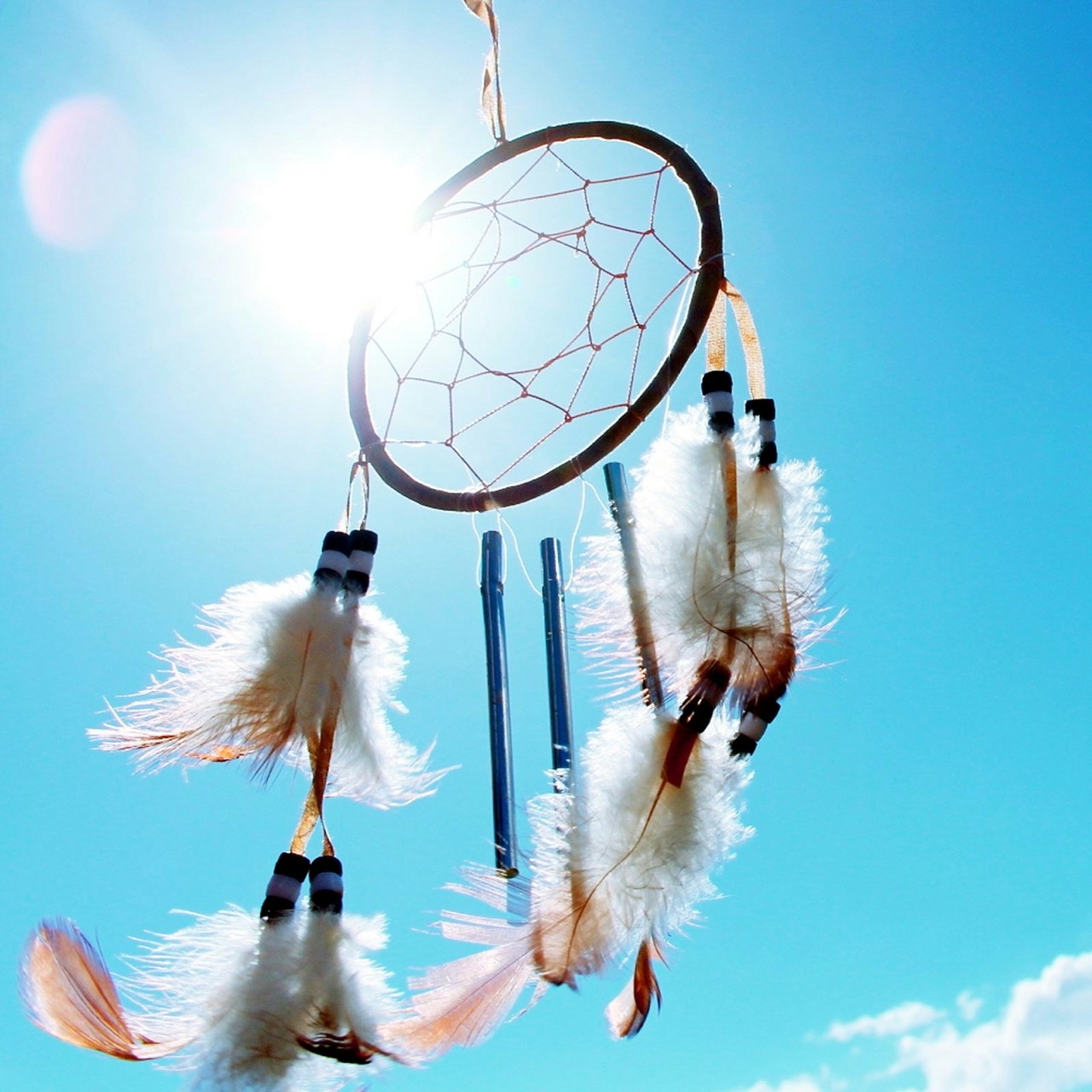 Dreamcatcher in bright sun